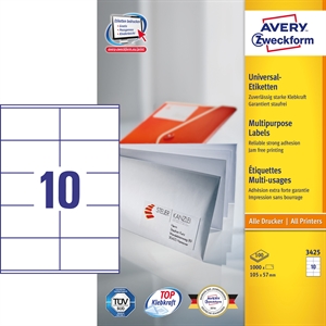 Avery ILC Universal Label 105 x 57 mm, 1000 kpl.